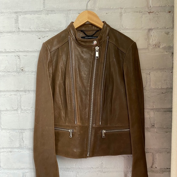 Andrew Marc Leather Jacket - Picture 3 of 9